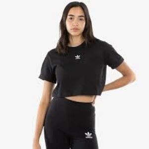 Adidas Adicilor Essentials Women's Black Crop Top